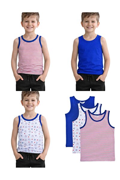 OrganicKid Sailor Erkek Çocuk Atlet Seti 3'lü