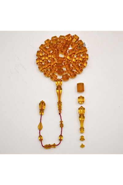 Generic Super Saffron Rosary 45 Beads 56g 10.5-13.5mm Prayer Beads