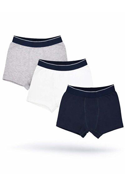 OrganicKid Modern Classic Erkek Çocuk Boxer Set 3'lü