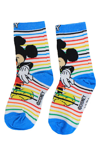 Disney Socks, 55% cotton, Mickey Mouse, striped, multicolor