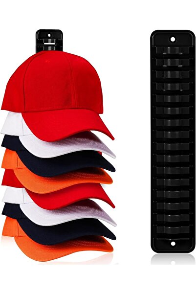 Arabest Baseball Cap Rack Organizer, 16-Hat Capacity Wall Mount Holder with A...