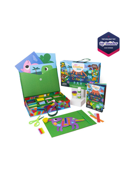 Creative Box Cutie Senzorială Dino – Colaj Creativ Pentru Copii