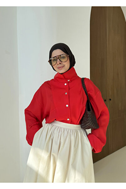 MODA AKSA 102283 CITCITLI KIRMIZI GÖMLEK