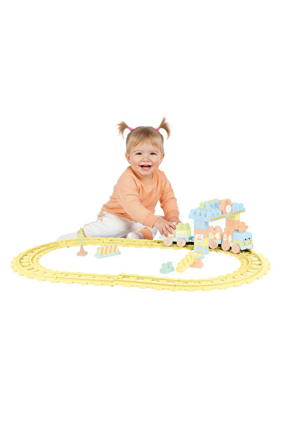 Dolu Σετ Κατασκευής Τρένου - 58 Τεμάχια (Παστέλ)