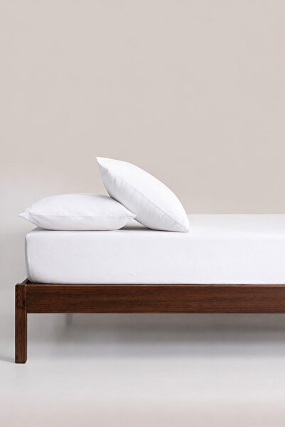 Barine 300 Tc Cotton Satin Fitted Sheet White