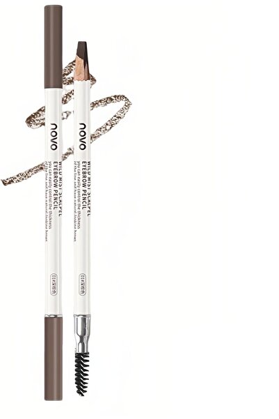 Yelajoy 2-Piece Waterproof Eyebrow Pencils, Dual-Sided with Brush, Profession...