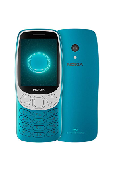 Nokia Telefon mobil 3210 Dual SIM cu butoane, 4G, USB Type-C, Albastru Scuba