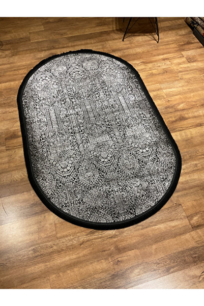 LUXESS HALI HE1006 Antrasit Oval Halı