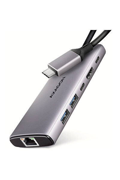 Axagon Hub USB HMC-6G2L, 2x USB-A, 1x USB-C, 4K/60Hz HDMI, RJ-45, USB 3.2 Gen...