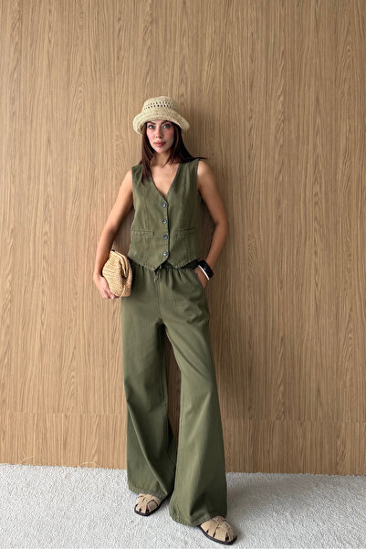 macharel jeans Women's Vest Bottom Top Set