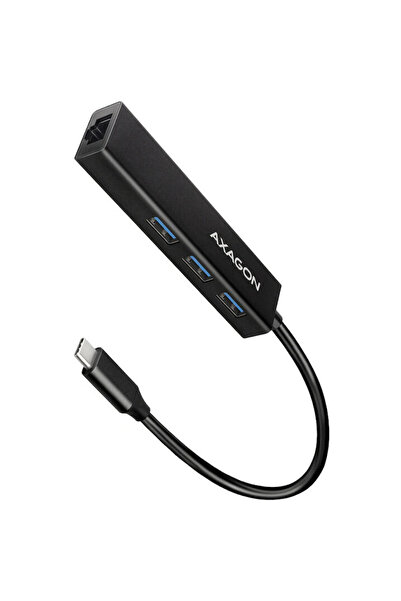 Axagon HMC-GL3A, 3x USB3.2 Gen 1, hub Subtire, cablu de 20 cm USB Type-C, 1 x...
