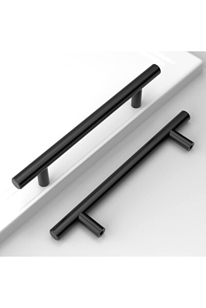 Amerdeco UK0024 Συσκευασία 10 τεμαχίων Μαύρες Λαβές Ντουλαπιών από Ανοξείδωτο...