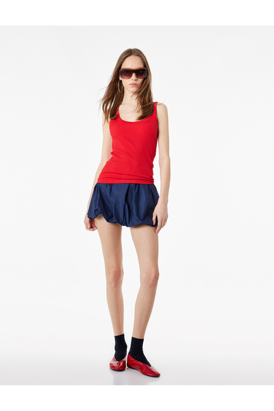 Koton Cotton U-Neck Slim Fit Undershirt