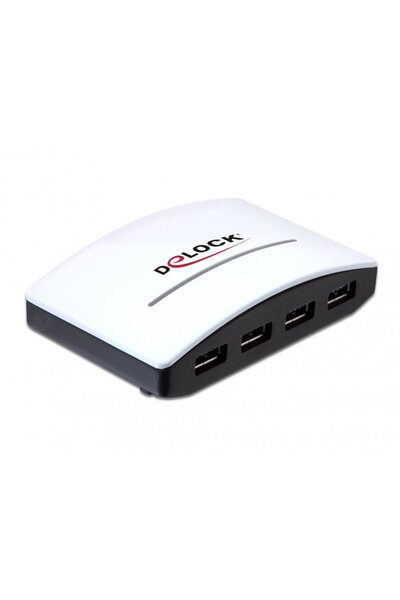 DELOCK Hub USB Alb/Negru