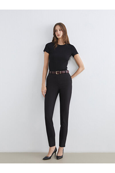 LC Waikiki Pantaloni țigaretă de damă cu talie înaltă