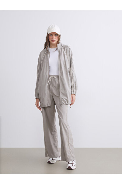 LC Waikiki Pantaloni de damă cu talie elastică și picior larg