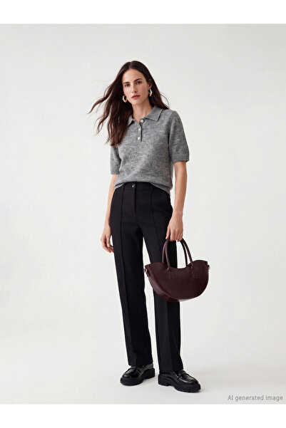 LC Waikiki Slim Fit Wide Leg Women's Trousers