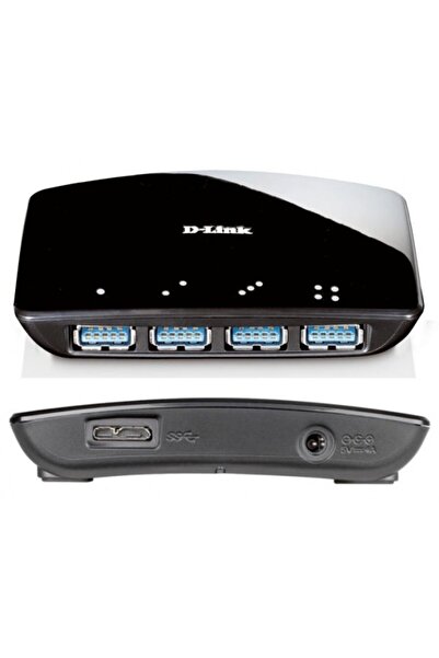 D-Link HUB, D-Link, USB, 4 porturi, Negru
