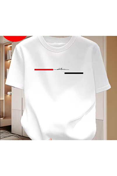 LİNA06 Men'S 100% T-Shirt, a Trendy New Top, Round-Neck Breathable Tee, a Sum...