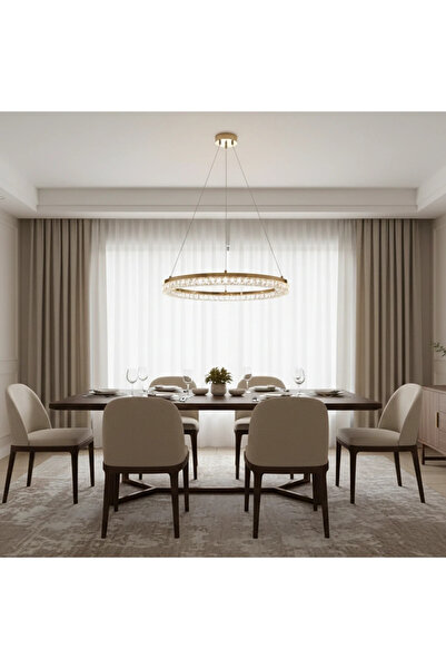 chandler Modern Gold Contemporary Chandelier 55W 600mm |   3 Colors Changeabl...