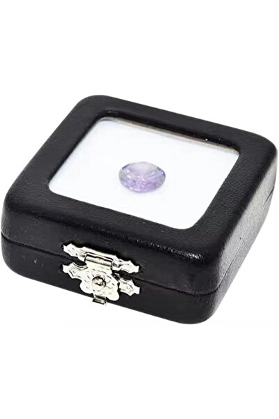 Yelajoy Gemstone Display Box with Clear Lid, Velvet Pad Jewelry Storage Case ...