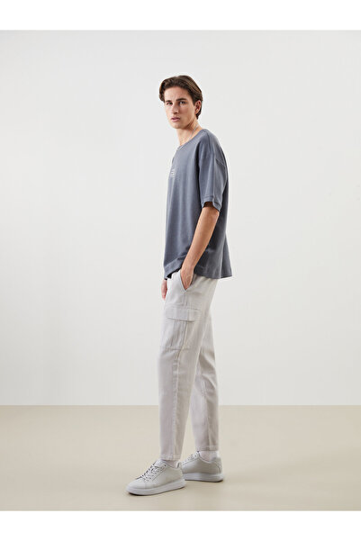 LC Waikiki Relaxed Fit Linen Look Men's Cargo Trousers