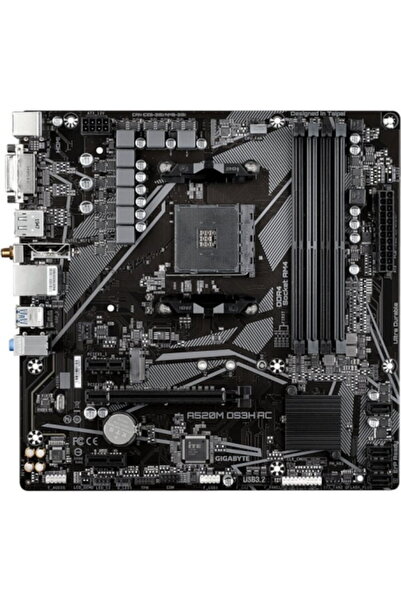 Gigabyte Placă de bază A520M DS3H AC AM4, 4x DDR4, mATX