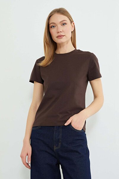 Fulla Moda Basic Crew Neck T-Shirt