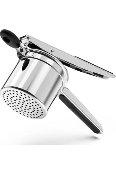 Yelajoy Heavy Duty Stainless Steel Potato Ricer with Silicone Handle, 3 Diffe...