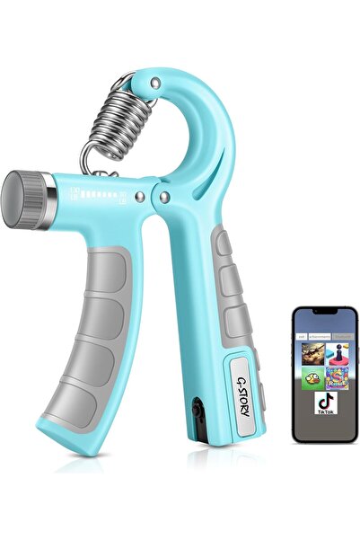 NO BRAND Hand Grip Strengthener for Gaming, Double Pack APP, Adjustable Resis...