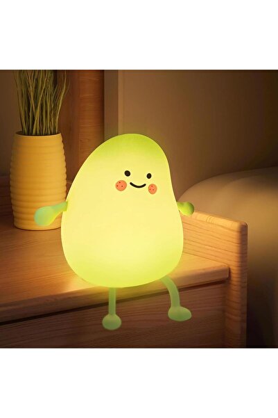 Yelajoy Mango Night Light with Timer, Touch Switch Silicone Nightlight, 2 Bri...