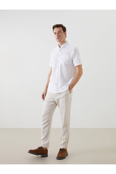 LC Waikiki Standard Fit Linen Blend Men's Chino Trousers
