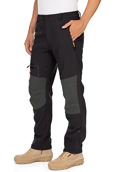 OEM Pantaloni de schi negri de iarnă pentru bărbați, impermeabili, mărimea 36