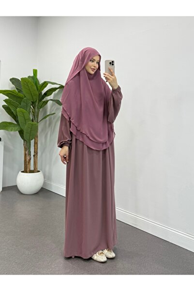 güliz hijab Gölgeli sifon sufle takım