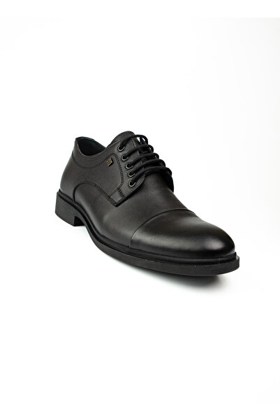 Nobel 962-1 Black Leather Classic Men's Shoes