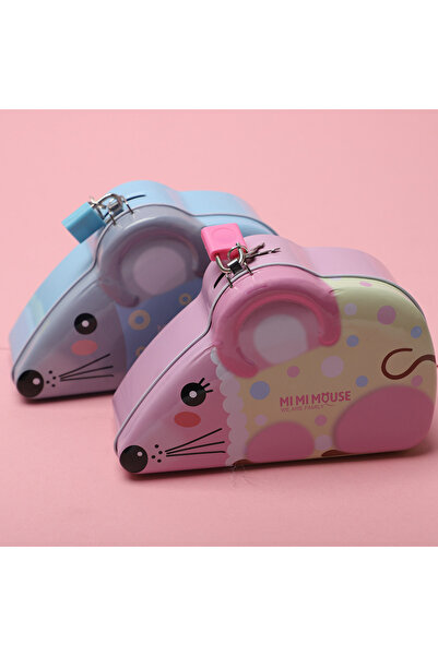 Livava حصالة نقود معدنية على شكل فأر لطيف - صندوق توفير للأطفال مع قفل ومفتاح...