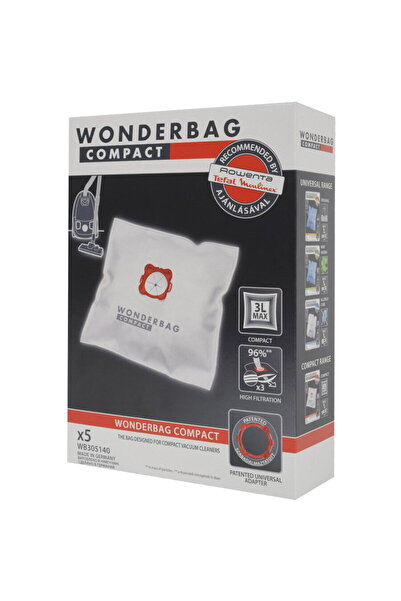 Rowenta Set of 5 Wonderbag Compact vacuum cleaner bags WB305140