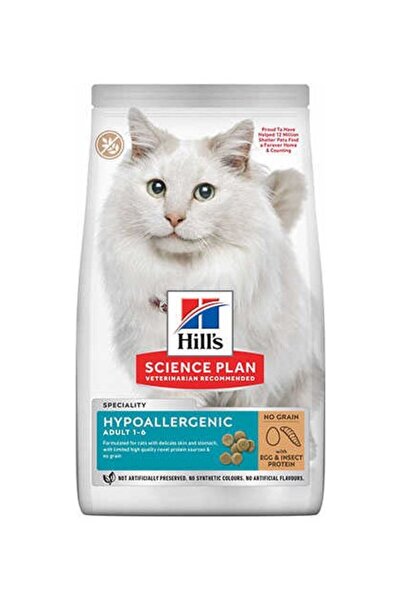 Hill's Science Plan Hypoallergenic Yumurtalı ve Böcekli Tahılsız Yetişkin Ked...