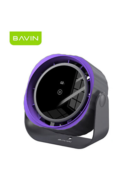 Bavin BF005 3600mAh High Speed Rechargeable Power Cooling Desktop Fan With Di...
