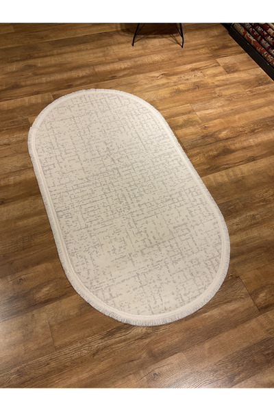 LUXESS HALI Tuval 1009 Krem Oval Halı