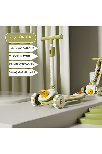 B.Duck ÇOCUK SCOOTER LED IŞIKLI TEKERLER
