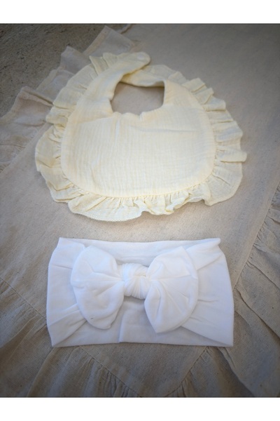 morbella Muslin Baby Bib and Soft Bandana Set |   Ear Protection |   3 Colors