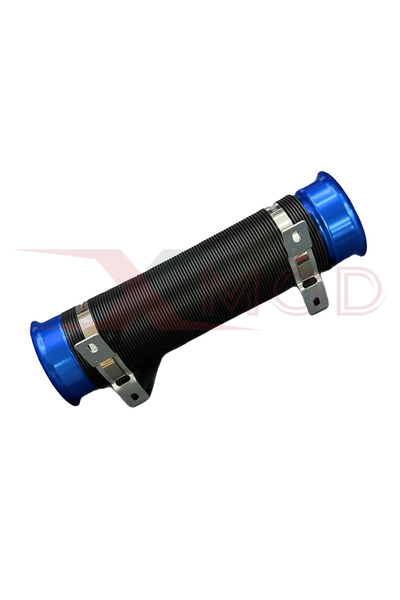 XMOD Auto Air Filter Extension Pipe Blue Accordion Pipe Flexible with 76mm Inlet