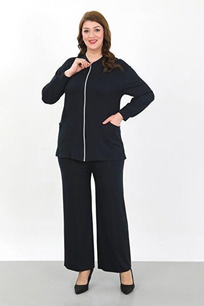 By Alba Collection ΓΥΝΑΙΚΕΙΟ ΣΕΤ ΜΕ ΦΕΡΜΟΥΑΡ ΣΕ ΣΚΟΥΡΟ ΜΠΛΕ ΛΙΚΡΑ, ΜΕΓΑΛΟ ΜΕΓ...