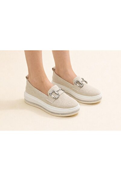 TRENDYSHOSE 06464 Comfortable Anatomic High Sole Knitwear Stoned Women's Guar...