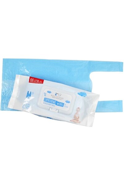 Bocioland Pungi parfumate pentru scutece uzate, Bocioland, 100 bucati, Albastru