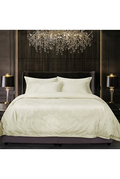 Ferrucci Frochhi Ivory King Comforter Set 7 Piece Set