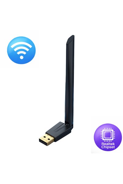 VOREX WiFi Adaptör 150 Mbps Antenli 802.11n Versatile USB Kablosuz Alıcı Windows 10/11 Uyumlu