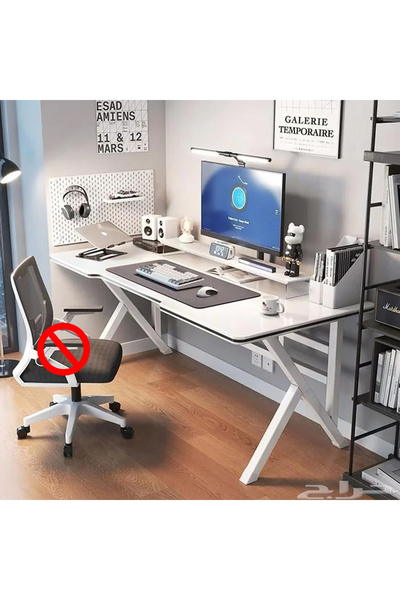 RahaShop Gaming Table,Computer Desk Home Office Desk Extra Large Modern Ergon...