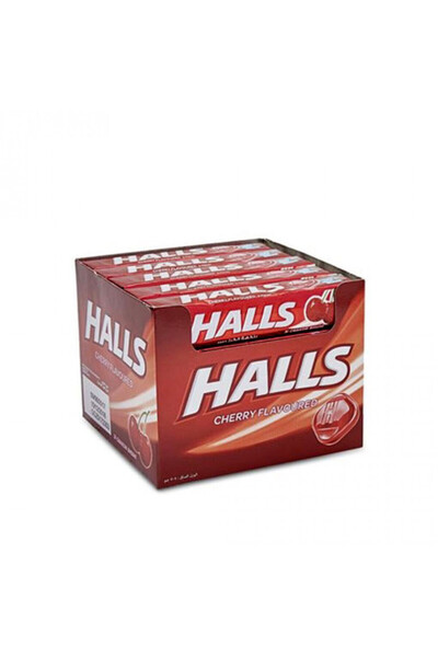 Hall علبة حلوى هولز بنكهة الكرز 20 * 22.4 جرام
